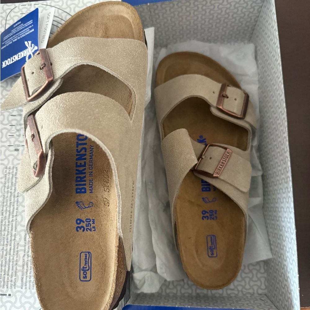 Birkenstock Taupe Arizona Sandals